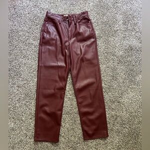 MADEWELL LEATHER PANTS PERFECT CONDITION WORN ONLY ONCE